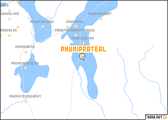 map of Phumĭ Prâtéal