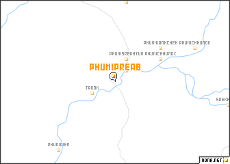 map of Phumĭ Préab