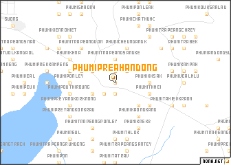map of Phumĭ Preăh Ândong