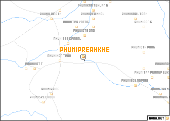 map of Phumĭ Preăh Khê