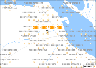 map of Phumĭ Preăh Koŭl