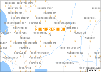 map of Phumĭ Preăh Koŭ