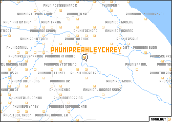 map of Phumĭ Preăh Ley Chrey