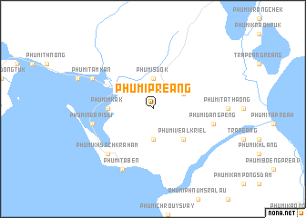 map of Phumĭ Preăng