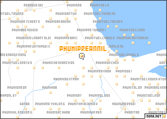 map of Phumĭ Préan Nĭl