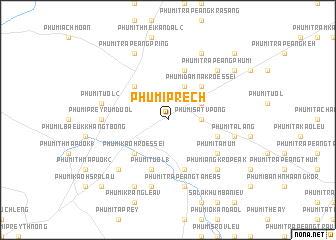 map of Phumĭ Préch