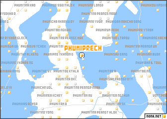 map of Phumĭ Préch