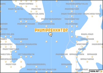 map of Phumĭ Prêk Khtôr