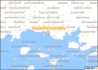 map of Phumĭ Prêk Krâbau