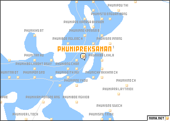 map of Phumĭ Prêk Samăn