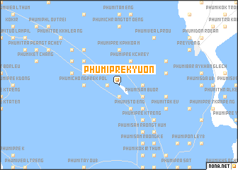 map of Phumĭ Prêk Yuŏn