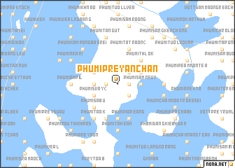 map of Phumĭ Prey Ânchăn