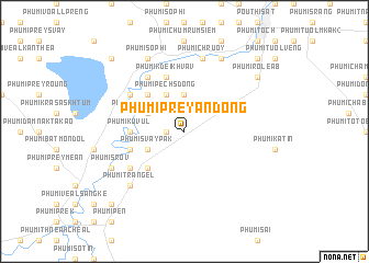 map of Phumĭ Prey Ândong