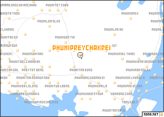 map of Phumĭ Prey Châkrei