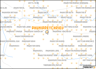 map of Phumĭ Prey Chriĕv