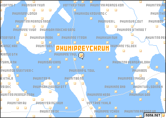 map of Phumĭ Prey Chrŭm