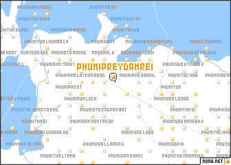 map of Phumĭ Prey Dâmrei