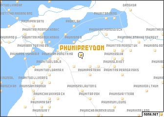 map of Phumĭ Prey Dom