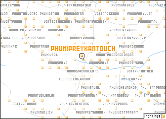 map of Phumĭ Prey Kântoŭch