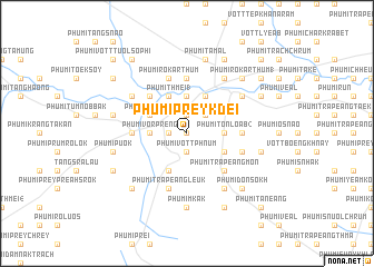 map of Phumĭ Prey Kdei