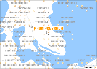 map of Phumĭ Prey Khla