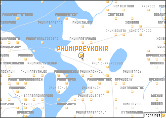 map of Phumĭ Prey Kôkir