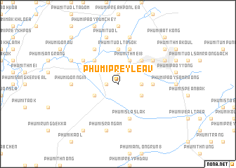 map of Phumĭ Prey Léav