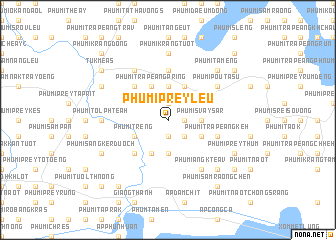 map of Phumĭ Prey Leu