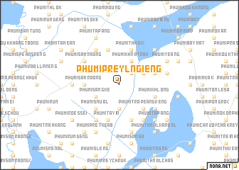 map of Phumĭ Prey Lngiĕng