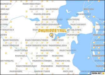 map of Phumĭ Prey Mul