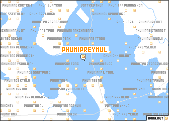 map of Phumĭ Prey Mul