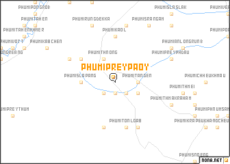 map of Phumĭ Prey Paôy
