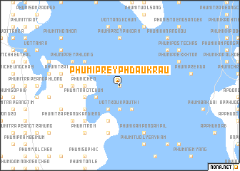 map of Phumĭ Prey Phdau Krau
