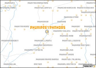 map of Phumĭ Prey Phnhoăs