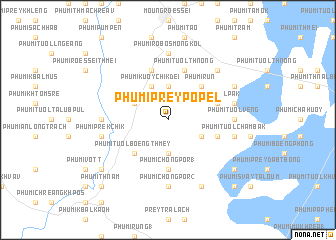map of Phumĭ Prey Pôpél