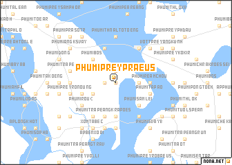 map of Phumĭ Prey Praeus