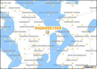 map of Phumĭ Prey Pra