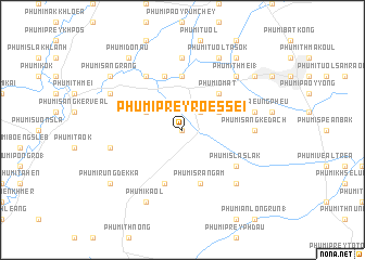 map of Phumĭ Prey Rœssei