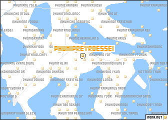 map of Phumĭ Prey Rœssei