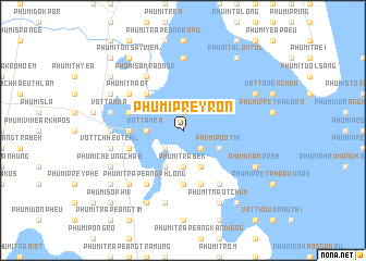 map of Phumĭ Prey Rón