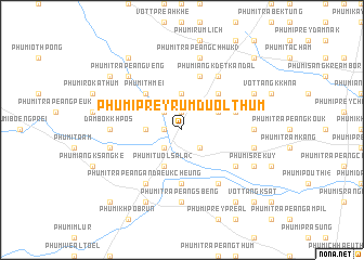 map of Phumĭ Prey Rumduŏl Thum