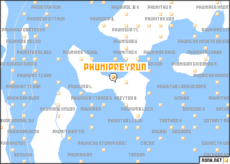 map of Phumĭ Prey Rŭn