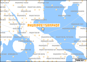 map of Phumĭ Prey Sâmphôr