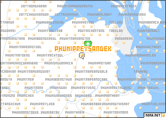 map of Phumĭ Prey Sândêk