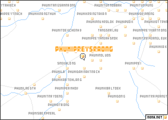 map of Phumĭ Prey Sraông