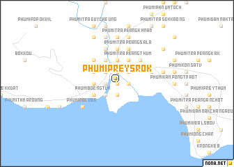 map of Phumĭ Prey Srŏk