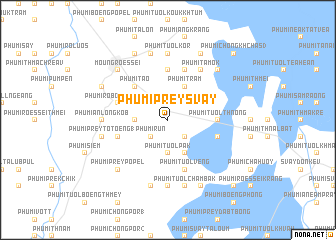 map of Phumĭ Prey Svay