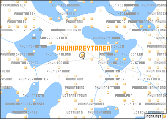 map of Phumĭ Prey Tanén