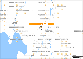 map of Phumĭ Prey Thum