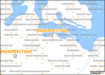 map of Phumĭ Prey Thum